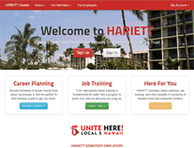 Tablet Screenshot of hariett.com